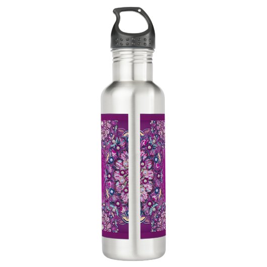 Kardinal Red Rosace Edelstahlflasche (Rückseite)