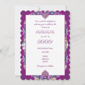 Kardinal Red Rosace Einladung (Rückseite)