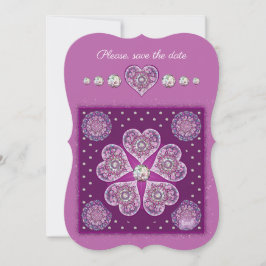 Kardinal Red Rosace Einladung