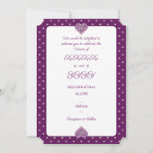 Kardinal Red Rosace Einladung (Rückseite)