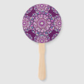 Kardinal Red Rosace Fächer (Rückseite)