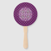 Kardinal Red Rosace Fächer (Vorderseite)