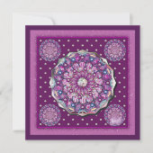 Kardinal Red Rosace Feiertagskarte (Vorderseite)