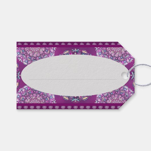 Kardinal Red Rosace Geschenkanhänger (Vorderseite (Horizontal))