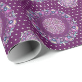 Kardinal Red Rosace Geschenkpapier (Rolleneckpunkt)