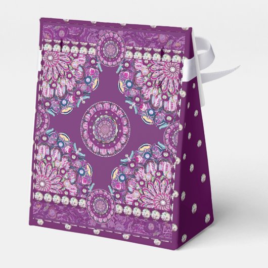 Kardinal Red Rosace Geschenkschachtel (Rückseite)