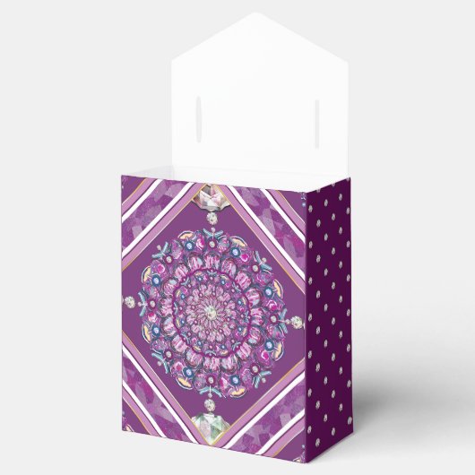 Kardinal Red Rosace Geschenkschachtel (Geöffnet)