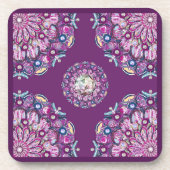 Kardinal Red Rosace Getränkeuntersetzer (Vorderseite)