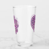 Kardinal Red Rosace Glas (Rechts)