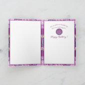 Kardinal Red Rosace Karte (Innenseite)