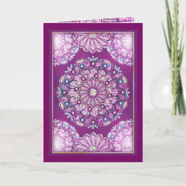 Kardinal Red Rosace Karte