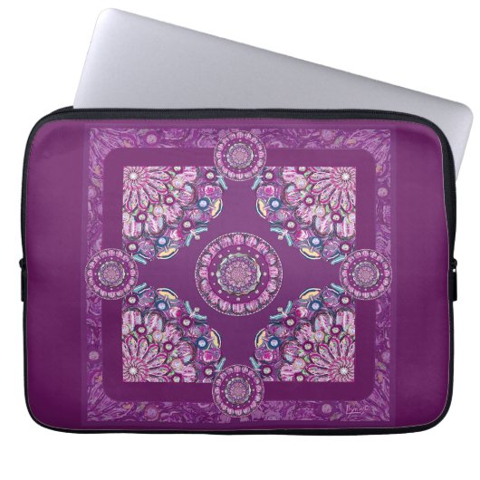 Kardinal Red Rosace Laptopschutzhülle (Vorderseite)