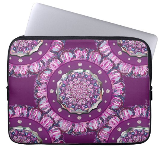 Kardinal Red Rosace Laptopschutzhülle (Vorderseite)