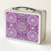 Kardinal Red Rosace Metall Brotdose (Rückseite)