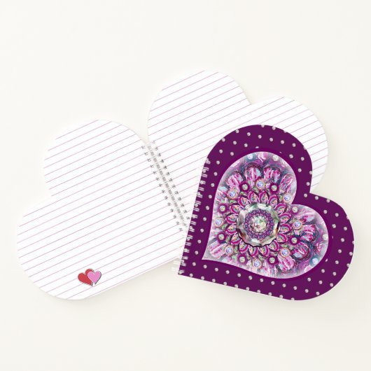 Kardinal Red Rosace Notizblock (Innenseite)