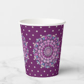 Kardinal Red Rosace Pappbecher (Rückseite)