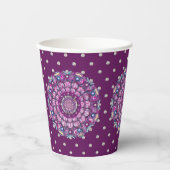 Kardinal Red Rosace Pappbecher (Vorderseite)