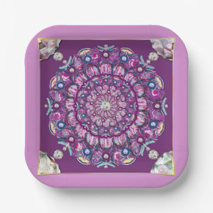 Kardinal Red Rosace Pappteller