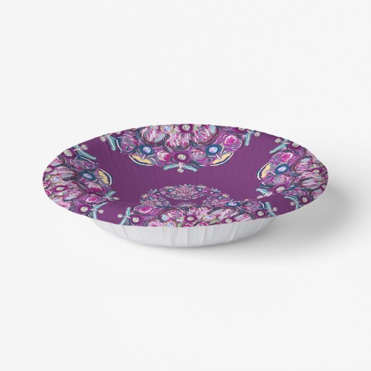 Kardinal Red Rosace Pappteller (Gewinkelt)