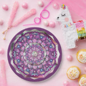 Kardinal Red Rosace Pappteller (Party)