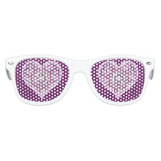 Kardinal Red Rosace Partybrille (Vorderseite)