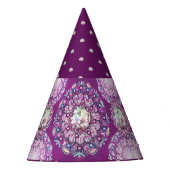 Kardinal Red Rosace Partyhütchen (Vorderseite)