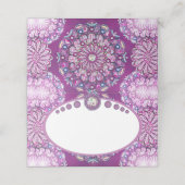 Kardinal Red Rosace Platzkarte (Außenseite Aufgefaltet)