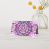 Kardinal Red Rosace Platzkarte (Rückseite)