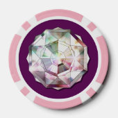 Kardinal Red Rosace Pokerchips (Rückseite)