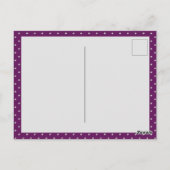 Kardinal Red Rosace Postkarte (Rückseite)