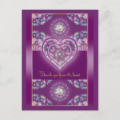 Kardinal Red Rosace Postkarte (Vorderseite)