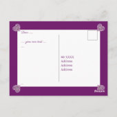 Kardinal Red Rosace Postkarte (Rückseite)