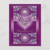 Kardinal Red Rosace Postkarte (Vorderseite)