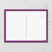 Kardinal Red Rosace Postkarte (Rückseite)