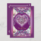 Kardinal Red Rosace Postkarte (Vorne/Hinten)