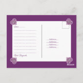 Kardinal Red Rosace Postkarte (Rückseite)