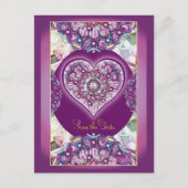 Kardinal Red Rosace Postkarte (Vorderseite)