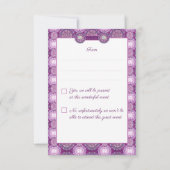 Kardinal Red Rosace RSVP Karte (Rückseite)