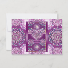 Kardinal Red Rosace RSVP Karte