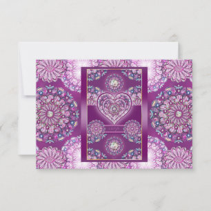 Kardinal Red Rosace RSVP Karte