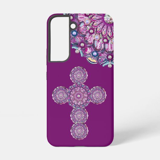 Kardinal Red Rosace Samsung Galaxy Hülle (Rückseite)