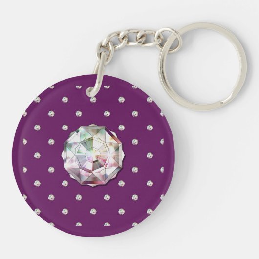 Kardinal Red Rosace Schlüsselanhänger (Rückseite)