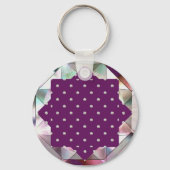 Kardinal Red Rosace Schlüsselanhänger (Rückseite)