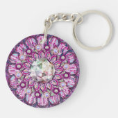 Kardinal Red Rosace Schlüsselanhänger (Rückseite)