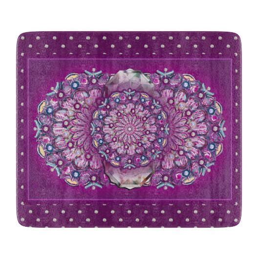 Kardinal Red Rosace Schneidebrett (Vorderseite)