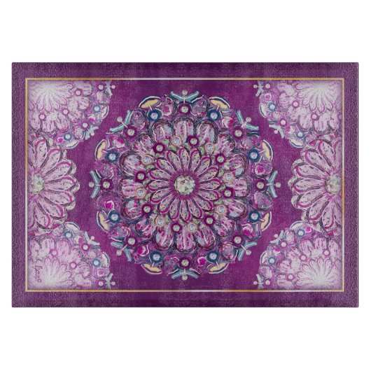 Kardinal Red Rosace Schneidebrett (Vorderseite)