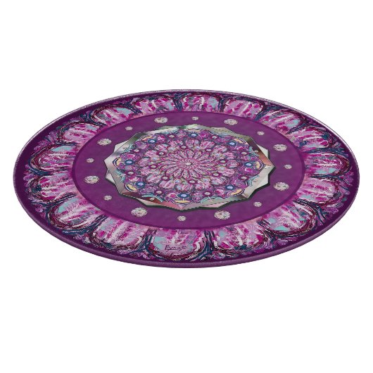 Kardinal Red Rosace Schneidebrett (Ecke)