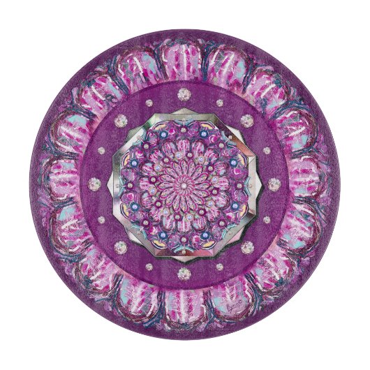 Kardinal Red Rosace Schneidebrett (Vorderseite)