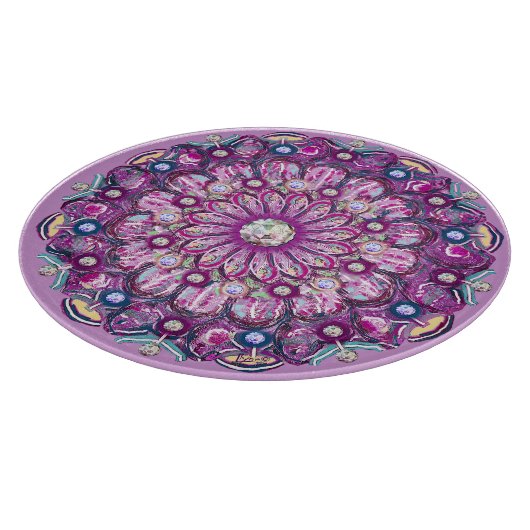 Kardinal Red Rosace Schneidebrett (Ecke)