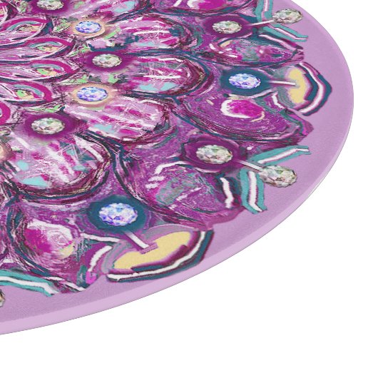 Kardinal Red Rosace Schneidebrett (Ecke)